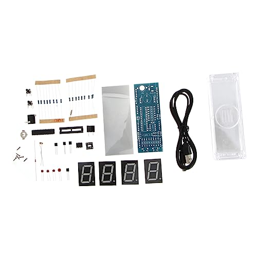 MAGICLULU 1 Satz LED DIY elektronisches Lötset scm führte Digitaluhrteile Elektronik-Kit herrenuhren unmontierte SCM-Uhr Uhr mit Mikrochip Anzahl elektronischer Bausatz Digitale Röhre Suite von MAGICLULU