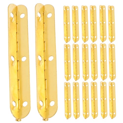 MAGICLULU 1 Satz Metall Scharnier Für Schmuckkästen Runde Klavier Scharnier Mini Hardware Für Holzboxen Vielseitig Einsetzbar Für Aquarien Vitrinen Und Bastelprojekte 24 Stück von MAGICLULU