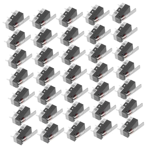 MAGICLULU 1 Satz Mikroschalter Hochpräziser Endlagenschalter Für Drucker Elektronik Und Maschinen Langlebige Ppa Materialien Einfache Installation Und Bedienung 20 Stück von MAGICLULU