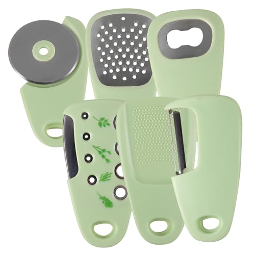 MAGICLULU 1 Satz Multifunktionales Küchenwerkzeug Set Teiliges Gemüseschneider Set mit Kartoffelschäler Zerkleinerer und Flaschenöffner für Schnelle Gesunde Mahlzeiten Spülmaschinenfest von MAGICLULU