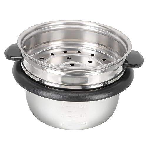 MAGICLULU 1 Satz Reiskocher Ersatz Innentopf Antihaftbeschichtung mit Dampfgarer Langlebiges für Vielseitiges Kochen für Reis und Kuchen von MAGICLULU