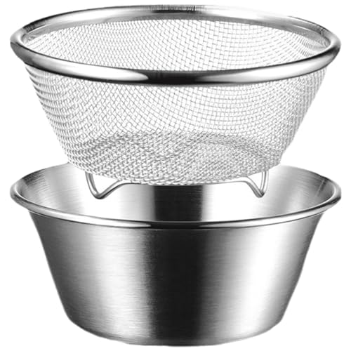 MAGICLULU 1 Satz Reiswaschbecken Aus Edelstahl Einlegeglas Rührschüsseln Obstschale Lebensmittelfilterkorb Schale Für Obstreiniger Reis-fruchtsieb Rostfreier Stahl Mini Undichte Schüssel MAGICLULU 1 Satz Reiswaschbecken Aus Edelstahl Einlegeglas Rührschüsseln Obstschale Lebensmittelfilterkorb Schale Für Obstreiniger Reis-fruchtsieb Rostfreier Stahl Mini Undichte Schüssel von MAGICLULU