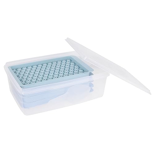 MAGICLULU 1 Satz Runder Eiswürfelschale mit Deckel Eiswürfel Making Tool aus Hochwertigem Entformen von Eisballen für Partys und Feiertage von MAGICLULU