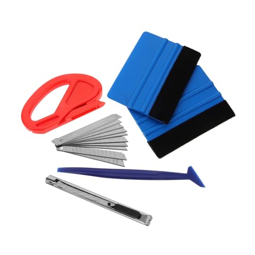 MAGICLULU 1 Satz Teiliges Fenster Tönungswerkzeug für Vinyl Installationen Filzrakel Praktischem Cutter und Klingen für Einfache Anwendung von Fensterfolie MAGICLULU 1 Satz Teiliges Fenster Tönungswerkzeug für Vinyl Installationen Filzrakel Praktischem Cutter und Klingen für Einfache Anwendung von Fensterfolie von MAGICLULU