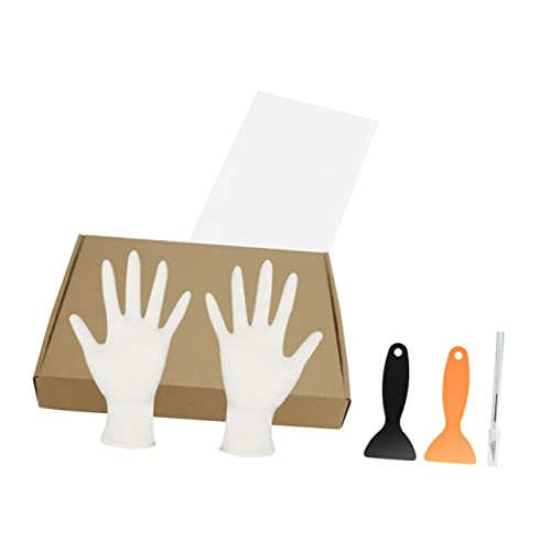 MAGICLULU 1 Satz Teiliges Fep Folien Kit Für Drucker Reinigungsschaber Trennfolie Aluminium Knife Schutzhandschuhe Und Sicherheitsbox Hochtransparente Hitzebeständige Und Langlebige 6 Stück von MAGICLULU