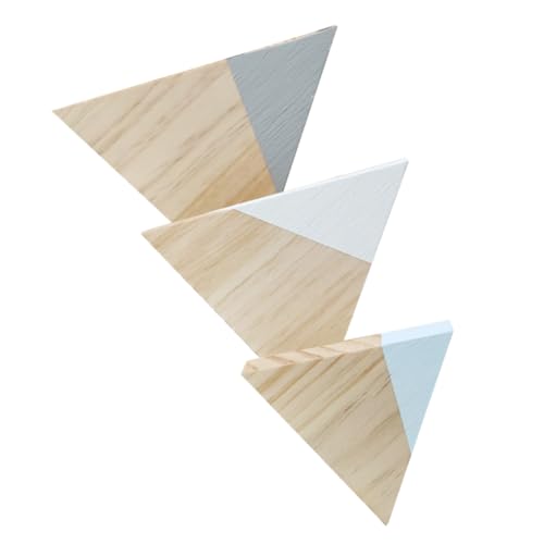 MAGICLULU 1 Satz Teiliges Holz Bergdekor Tischdeko Holzschild Für Wohnzimmer Schlafzimmer Und Kinderzimmer Rustikale Holzdekoration Für Regale Feuerstellen Und Esstische 3 Stück von MAGICLULU