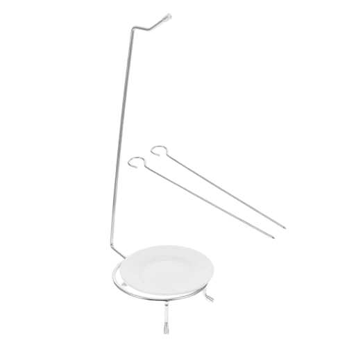 MAGICLULU 1 Set Kebab Aufhänger Grillroste Für Smoker Metall Kebab Spieße Grillrost Spießständer Spießständer BBQ Fleischspieß Grillspieße Küchen Aufbewahrungsregal Aus Edelstahl von MAGICLULU