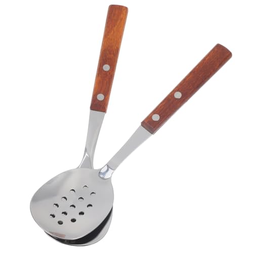 MAGICLULU 1 Set Öffentlicher Löffel Schlitz Großer Teller Buffet Servierlöffel Catering Servierutensil Küchen Servierlöffel Haushalts Servierlöffel Metall Servierlöffel Silber von MAGICLULU