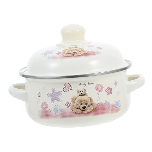 MAGICLULU 1 Stück Amphora - Emaille - Topf topf antihaftbeschichtet pfannensets auflauf sheet pan pfanen Behälter Emaillierte Kochtöpfe Terrinen Suppentopf zu Hause Küchenwaren Colorful von MAGICLULU