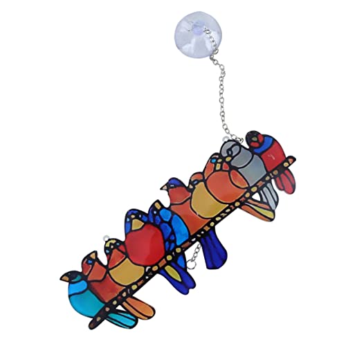 MAGICLULU 1 Stück Bemalt Vogelschwarm Heimdekoration hängend Eule Miniatur-Ornamente Fenster hängen Fensterschmuck Suncatcher-Fenster Vogel Figur Vogel-Sonnenfänger-Fensterbehang Vogel- MAGICLULU 1 Stück Bemalt Vogelschwarm Heimdekoration hängend Eule Miniatur-Ornamente Fenster hängen Fensterschmuck Suncatcher-Fenster Vogel Figur Vogel-Sonnenfänger-Fensterbehang Vogel- von MAGICLULU