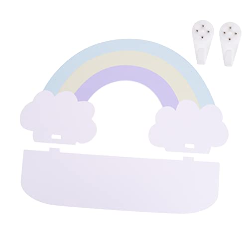 MAGICLULU Wandregal Im Nordischen Stil Mit Farbigen Wolken-Design Aufbewahrungshalter Für Kleinteile Langlebiges Hänge-Regal Für Schlüssel Bücher Und Dekorationen von MAGICLULU