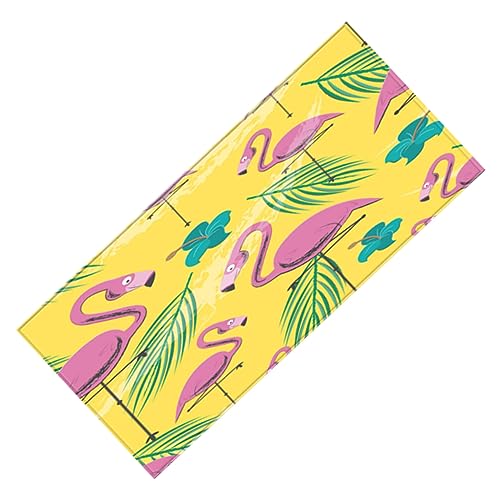 MAGICLULU 1 Stück Flamingo -bodenmatte Eingangsmatte Küchenmatte Fußbodenteppich Flurmatte Yellow von MAGICLULU