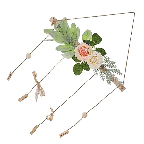 MAGICLULU 1 Stück Foto Wand Hängen Fotohalter Zum Aufhängen An Der Wand Für Wohnzimmer Inhaber Wandkunstdekoration Fotoanzeige Drinnen Bilder Dekorationen Ornamente Holz von MAGICLULU