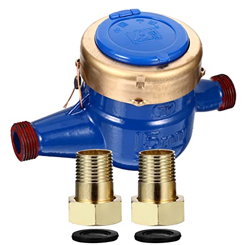 MAGICLULU 1 Stück Kaltwasser Durchflussmessgerät Wasserzähler Tool Geeicht mit Zwei Adaptern für Zuhause und Garten Praktische Installation und Schutzabdeckung MAGICLULU 1 Stück Kaltwasser Durchflussmessgerät Wasserzähler Tool Geeicht mit Zwei Adaptern für Zuhause und Garten Praktische Installation und Schutzabdeckung von MAGICLULU