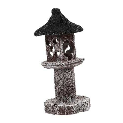MAGICLULU 1 Stück Lampen -Post -Ornament Fisch Wasser Groß Laternenpfahl Dekoration Laternenpfahl Figur Wurzel Laternenpfahl-Modell Klein Aquarium Led Gefälscht Tank Aquariendekoration Harz von MAGICLULU