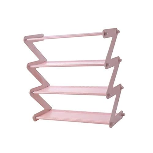 MAGICLULU 1 Stück Schuhregal mit Platzsparendem Mehrstöckigem Design für Küche Wohnzimmer und Restaurant Rosa von MAGICLULU