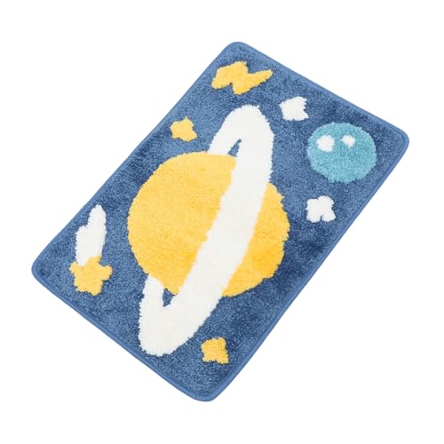 MAGICLULU 1 Stück rutschfeste Bodenmatte Badematte für Karikatur waschbarer Teppich Badteppich dekorativ duschmatte Badezimmerteppiche Badmatten Heimteppich Beflockung Blue von MAGICLULU