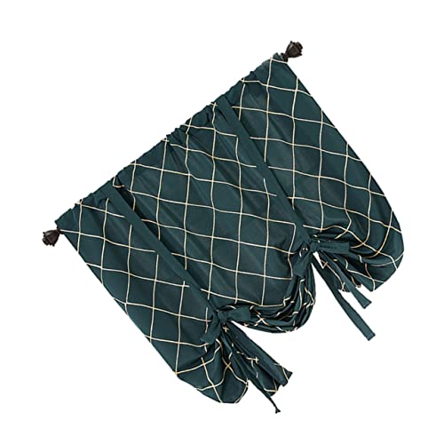 MAGICLULU 1 Stück wasserdichte Vorhänge Drinnen Schwarzer Vorhang Beige Neutral Vorhänge Halbfrei Gemustert Abdeckung Fenster Durchsichtig Fenstervorhang Green Polyester von MAGICLULU