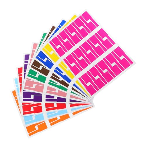 MAGICLULU 10 Blatt Bunte Kabelbeschriftung P förmige Netzwerkkabel Etiketten zum Beschriften und Drucken Selbstklebende Beschriftung Druckerkompatible Kabelmarkierungen für Effiziente MAGICLULU 10 Blatt Bunte Kabelbeschriftung P förmige Netzwerkkabel Etiketten zum Beschriften und Drucken Selbstklebende Beschriftung Druckerkompatible Kabelmarkierungen für Effiziente von MAGICLULU