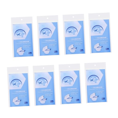 MAGICLULU 10 Packungen Toilettenmatte Abdeckung Reisen Kissen Tragbare Toilette Camping Unterlage Reise Toilette Toilettensitzpuffer Töpfchensitz Toilettensitz Rund Wc-sitzbezug Toilettenpad von MAGICLULU