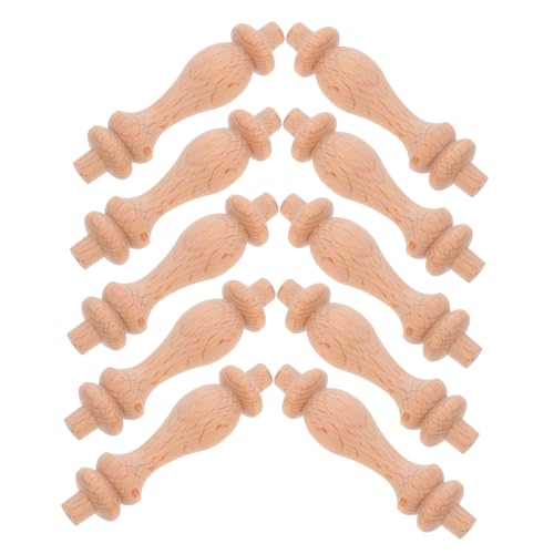 MAGICLULU 10 Stück Holzbaluster Spindeln im Europäischen Stil Dekorative Holzsäulen für Treppen Weinregale und Möbel Handgeschnitzte Verzierungen für Inneneinrichtung MAGICLULU 10 Stück Holzbaluster Spindeln im Europäischen Stil Dekorative Holzsäulen für Treppen Weinregale und Möbel Handgeschnitzte Verzierungen für Inneneinrichtung von MAGICLULU