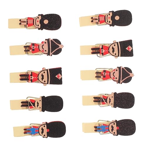 MAGICLULU 10 Stück Holzklammern Nutcracker Design Kleine Klammern für Fotos Karten und Notizen für Diy Dekoration Zuhause Büro und Cafés MAGICLULU 10 Stück Holzklammern Nutcracker Design Kleine Klammern für Fotos Karten und Notizen für Diy Dekoration Zuhause Büro und Cafés von MAGICLULU