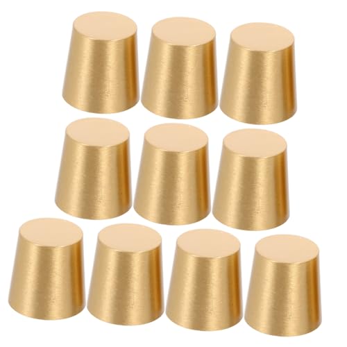 MAGICLULU 10 Stück Küchengerätefüße Holzschneidebrettzubehör Möbelerhöhungsfüße Tabletterhöhung Für Möbel Holzschneidetablettfüße Schneidebretterhöhungsfüße Goldenes Messing von MAGICLULU