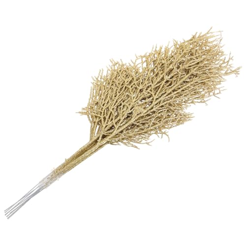 MAGICLULU 10 Stück Künstliche Glitzerblätter für Weihnachtsdekoration Glitzernde Zweige für Festliche Anlässe für Weihnachtsbaum und Party Deko MAGICLULU 10 Stück Künstliche Glitzerblätter für Weihnachtsdekoration Glitzernde Zweige für Festliche Anlässe für Weihnachtsbaum und Party Deko von MAGICLULU