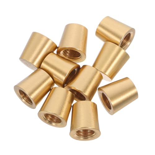 MAGICLULU 10 Stück Messing Fußkegel für Holz Schneidebretter Möbel Erhöhungen Kratzschutz Schmuckkästen Tabletts Küchenzubehör Langlebige Untersetzer von MAGICLULU