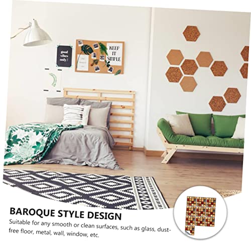 MAGICLULU 10 Stück Simulierte Fliesenaufkleber Boden wasserdicht Bad Vinyl Marmor Wand dekorative Aufkleber Abnehmbare Aufkleber simulierter Fliesenaufkleber PVC Light Brown MAGICLULU 10 Stück Simulierte Fliesenaufkleber Boden wasserdicht Bad Vinyl Marmor Wand dekorative Aufkleber Abnehmbare Aufkleber simulierter Fliesenaufkleber PVC Light Brown von MAGICLULU