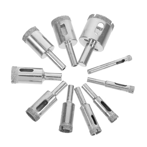 MAGICLULU 10 Stück Teiliges Glasbohrer set Präzisionsbohrer für Marmor Porzellan Fliesen Keramik mit Wassergekühlter Bohrtechnologie Vielseitig für Heimwerker und Bauprojekte Geeignet MAGICLULU 10 Stück Teiliges Glasbohrer set Präzisionsbohrer für Marmor Porzellan Fliesen Keramik mit Wassergekühlter Bohrtechnologie Vielseitig für Heimwerker und Bauprojekte Geeignet von MAGICLULU