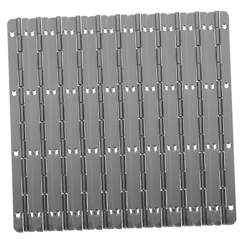 MAGICLULU 10 Stück Teiliges Klavierband Scharnier Schwerlast Möbelscharnier für Schmuckkästen Holzkisten Türen Schränke mit Hoher Tragfähigkeit und Rostfreiem Design von MAGICLULU