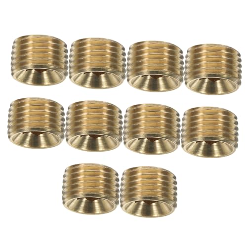 MAGICLULU 10 Stück Teiliges Messing Stopfen Npt Außengewinde Rohrverschluss Endkappe Langlebig Vielseitig Einsetzbar für Druckluft Wasserleitungen MAGICLULU 10 Stück Teiliges Messing Stopfen Npt Außengewinde Rohrverschluss Endkappe Langlebig Vielseitig Einsetzbar für Druckluft Wasserleitungen von MAGICLULU
