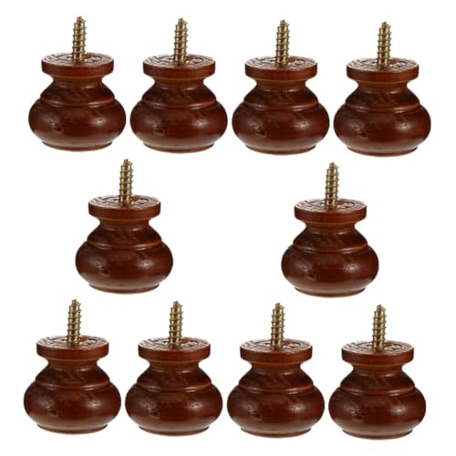 MAGICLULU 10 Stück Teiliges Runde Massivholz Schubladengriffe Selbstschneidende Einzellochgriffe Langlebige Möbelknöpfe für Schränke Kommoden Kleiderschränke Feuchtigkeitsbeständig und MAGICLULU 10 Stück Teiliges Runde Massivholz Schubladengriffe Selbstschneidende Einzellochgriffe Langlebige Möbelknöpfe für Schränke Kommoden Kleiderschränke Feuchtigkeitsbeständig und von MAGICLULU