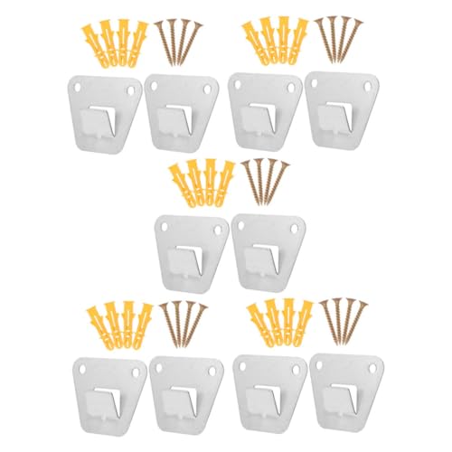 MAGICLULU 10 Stück Teiliges Wandventilator-halterungsset Schwere Wandhalterung mit Schrauben Kompatibel für Oszillierende und Industrielle Ventilatoren Einfache Montage Stabile Befestigung von MAGICLULU