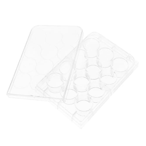 MAGICLULU 10 Stück Teiliges Zellkultur tablett Reaktionsplatte Transparent Kunststoff Gewebekulturplatte Labor Experiment Zellkulturwerkzeug Langlebig Vielseitig von MAGICLULU
