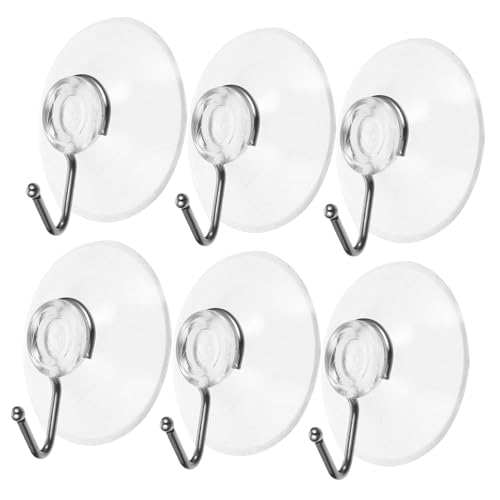MAGICLULU 10 Stück Transparente Saugnapf haken mit Stahlhaken Wiederverwendbare Kratzfreie Saugnapf wandhaken für Badezimmer Küche Dusche Starke Haftung Glas Keramik Spiegel Vielseitig von MAGICLULU