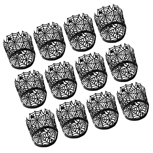 MAGICLULU 100 Stück Halloween Kerzenhüllen mit Schwarzem Spinnennetzmuster Lampenabdeckungen für LED Teelichter Dekorative Lichtumhüllungen für Party und Tischdekoration MAGICLULU 100 Stück Halloween Kerzenhüllen mit Schwarzem Spinnennetzmuster Lampenabdeckungen für LED Teelichter Dekorative Lichtumhüllungen für Party und Tischdekoration von MAGICLULU