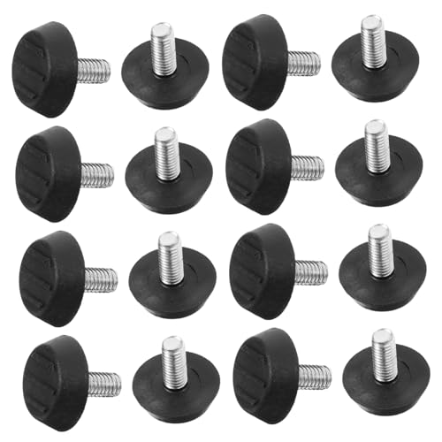 MAGICLULU 100stücke Verstellbare Möbel Füße Mit Gummibasis Zum Anschrauben Für Tisch Und Stuhl Inklusive Nivellierschrauben Für Stabile Befestigung von MAGICLULU
