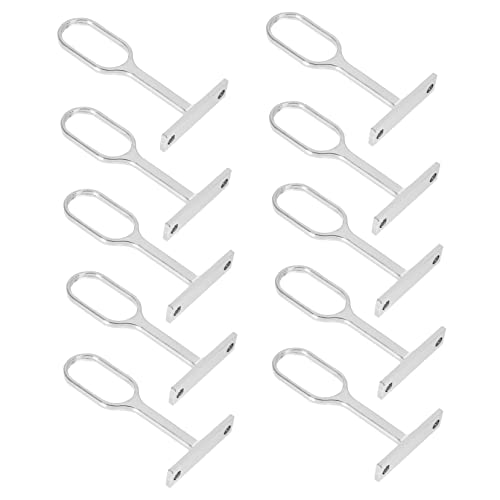 MAGICLULU 10Stücke Form Stangenrohrhalterung Flansch Stützrohr Halter Für Garderobe Und Schrankstützleitung Langlebige Und Robuste Befestigungslösungen von MAGICLULU