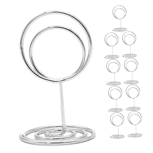 MAGICLULU 10st Schreibtischnummernhalter Aus Metall Befestigungsplatte Klebestreifen Farbige Aufkleber Leichte Grundplatte Visitenkarten-memos Foto-memos Clip-memos Stand Silver Eisen MAGICLULU 10st Schreibtischnummernhalter Aus Metall Befestigungsplatte Klebestreifen Farbige Aufkleber Leichte Grundplatte Visitenkarten-memos Foto-memos Clip-memos Stand Silver Eisen von MAGICLULU