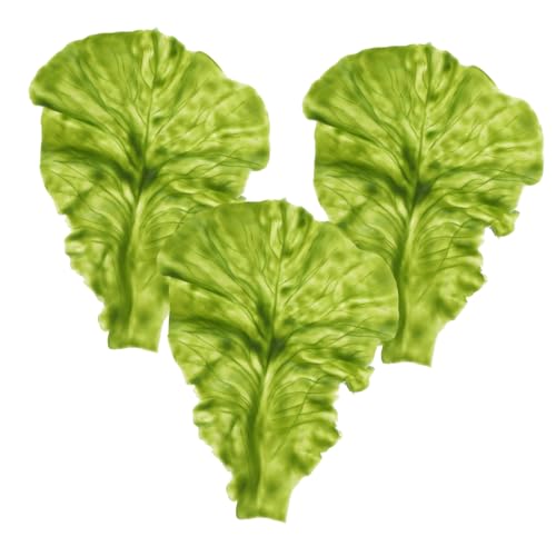 MAGICLULU 12 STK künstliche Salatblätter Salat-Display-Requisiten Künstlicher Gemüsesalat gefälschte Salatblätter Blumenkranz deko Chinakohl schmücken Lebensmittel Modell Blatt PVC von MAGICLULU