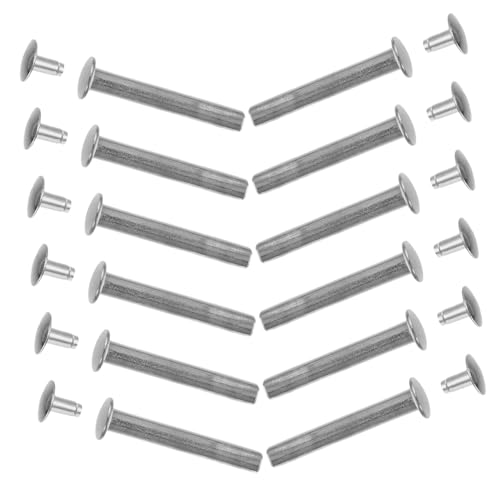 MAGICLULU 12 Sätze Faltfächer Reparaturset mit Achsbolzen Niet und Mutter Stabile Metallachsen DIY Fächer Ersatzteile für Handgefertigte Faltfächer Einfache Montage Silberfarbene MAGICLULU 12 Sätze Faltfächer Reparaturset mit Achsbolzen Niet und Mutter Stabile Metallachsen DIY Fächer Ersatzteile für Handgefertigte Faltfächer Einfache Montage Silberfarbene von MAGICLULU