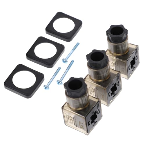 MAGICLULU 12 Stck. Teiliges Din Solenoid Anschlussbox mit Led-anzeige Elektromagnetischer Stecker für Ac Robustes Pp-gehäuse Kompatibel als Ersatz für Magnetventilspulen von MAGICLULU