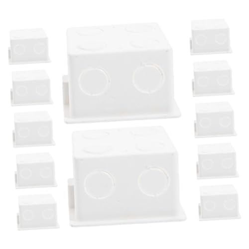 MAGICLULU 12 Stück Anschlussdose Steckdosen Weiß PVC von MAGICLULU