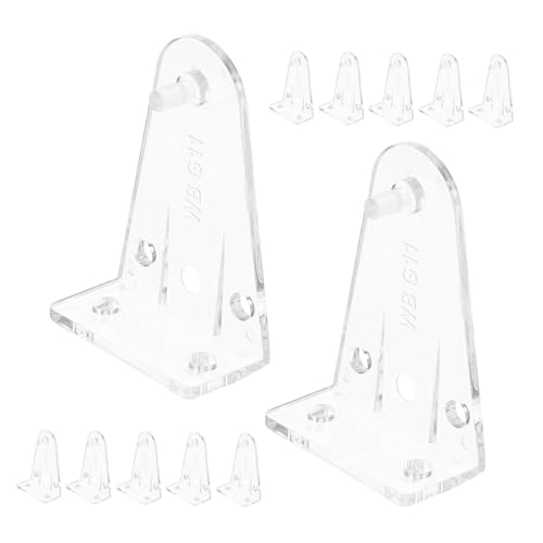 MAGICLULU 12 Stück Fensterrollo Horizontale Haken Zubehör Halterungen Mini Positionierung Ersatz Jalousien Klare Clips Transparente Befestigung Unten Rollos Schiene 1/2 Zoll von MAGICLULU