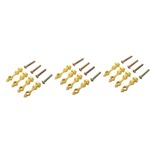 MAGICLULU 12 Stück Teiliges Metall für Möbel Geländerverbinder Edelstahl Endkappen für Glasvitrinen und Heimdekoration Robust Elegant Einfache Montage von MAGICLULU
