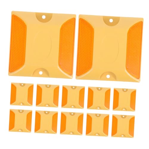 MAGICLULU 12 Stück Teiliges Reflektierende Einfahrtsmarkierungen aus Robustem Abs Schnell Montierbare Straßenreflektoren für Asphalt und Gelbe Doppelseitige Markierungsbolzen für MAGICLULU 12 Stück Teiliges Reflektierende Einfahrtsmarkierungen aus Robustem Abs Schnell Montierbare Straßenreflektoren für Asphalt und Gelbe Doppelseitige Markierungsbolzen für von MAGICLULU