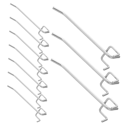 MAGICLULU 12 Stück Teiliges Robustes Pegboard Hakenset Kompatibel mit Lochabstand Einfache Werkzeuglose Montage Vielseitige Aufbewahrungslösung für Supermarktregale und Garage von MAGICLULU