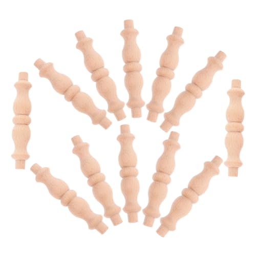 MAGICLULU 12 Stück Unlackierte Möbel Spindeln für Treppengeländer und Dekoration Hohe Stabilität Installieren mit Glückssymbolik für Festliche Anlässe MAGICLULU 12 Stück Unlackierte Möbel Spindeln für Treppengeländer und Dekoration Hohe Stabilität Installieren mit Glückssymbolik für Festliche Anlässe von MAGICLULU